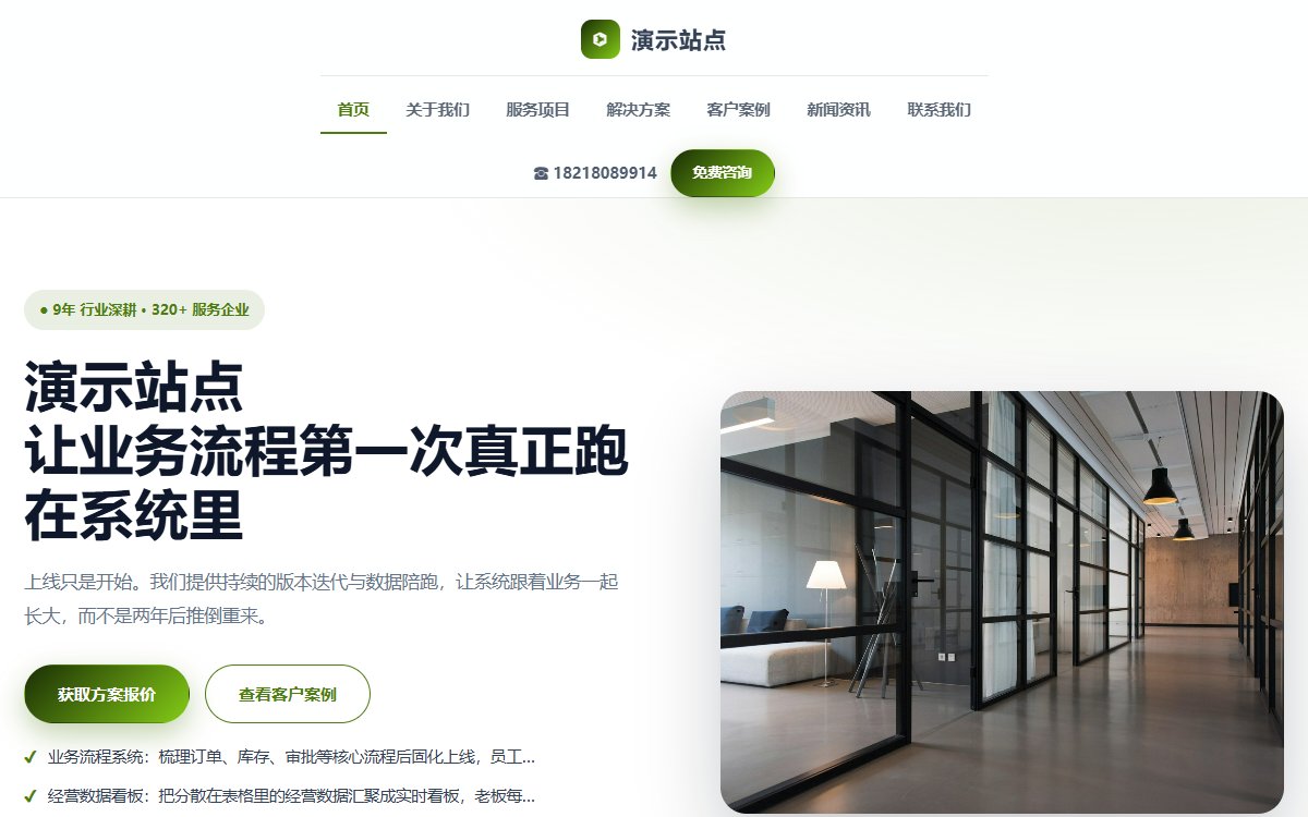 科技公司·多页·SaaS软件·臻品光感版