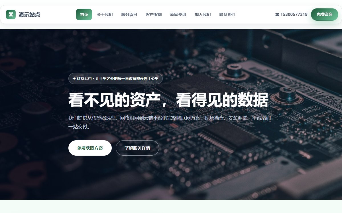 科技公司·多页·物联网·臻选光感版