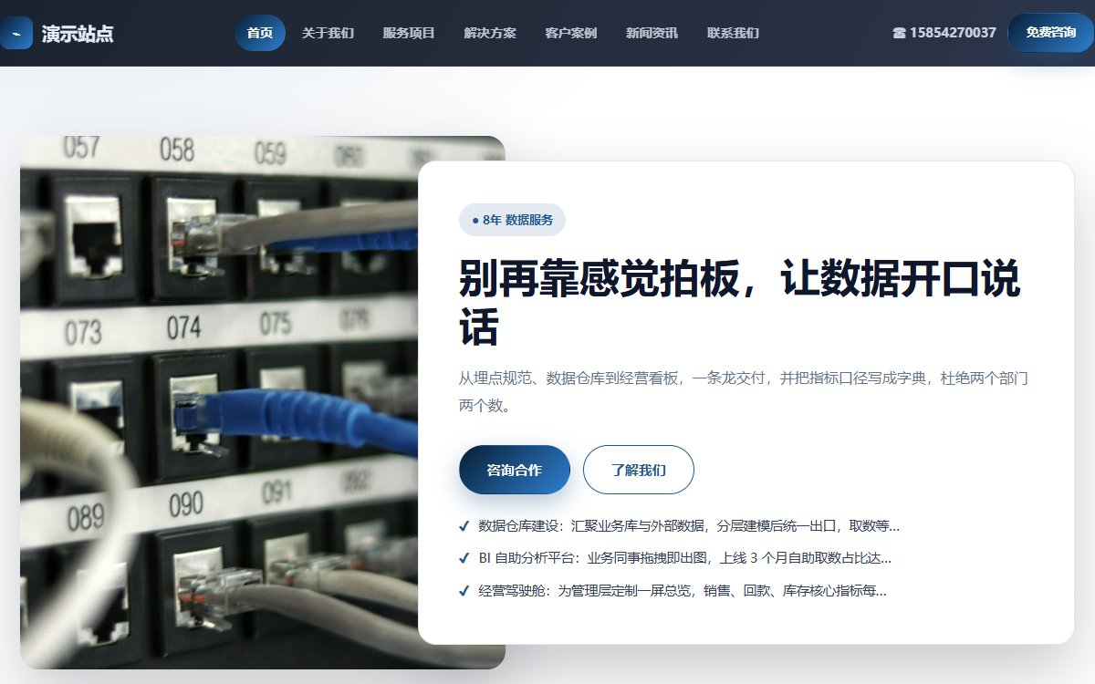 科技公司·多页·数据BI·云端墨影版