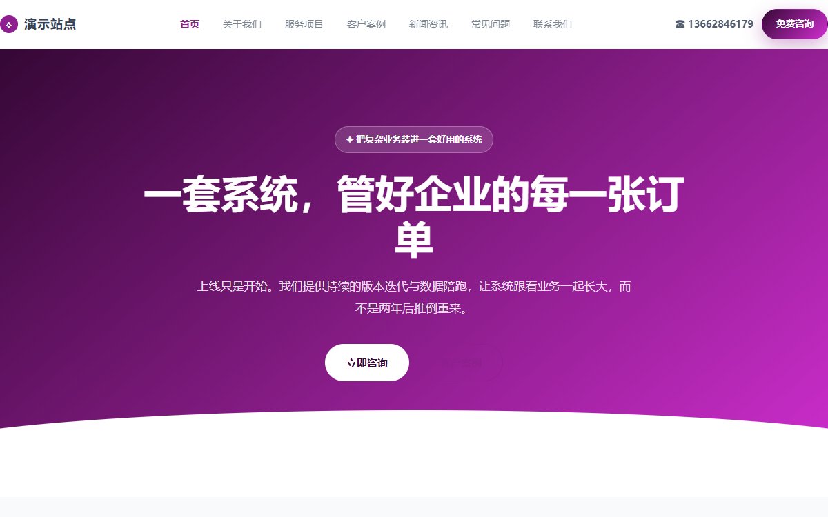科技公司·多页·SaaS软件·宏图蓝调版