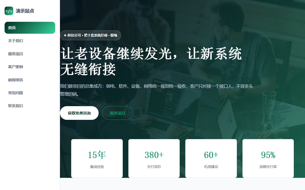 科技公司·多页·系统集成·经典墨影版