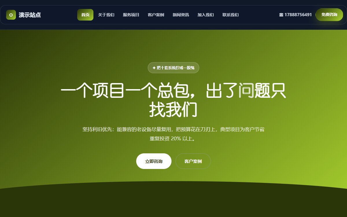 科技公司·多页·系统集成·焕新墨影版