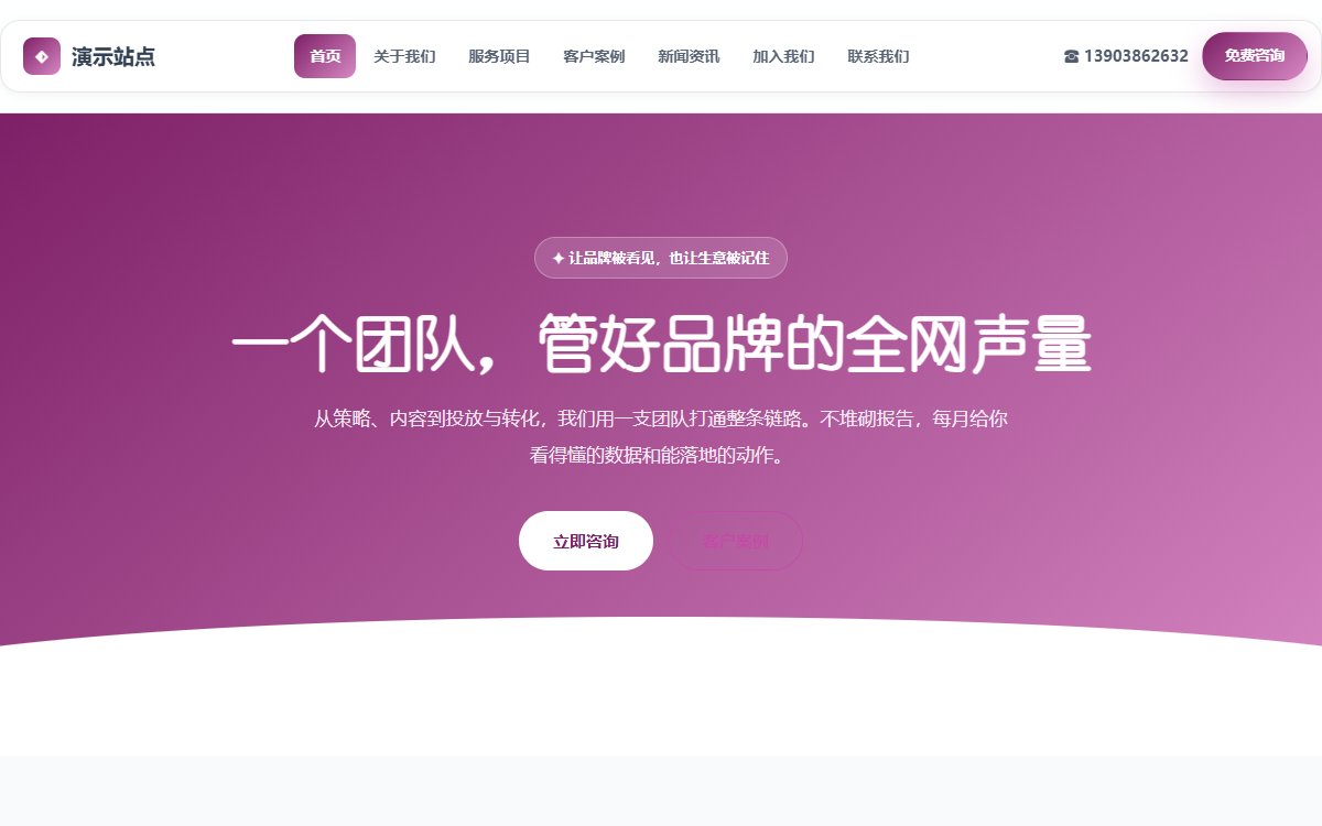 传媒公司·多页·整合营销·星耀墨影版