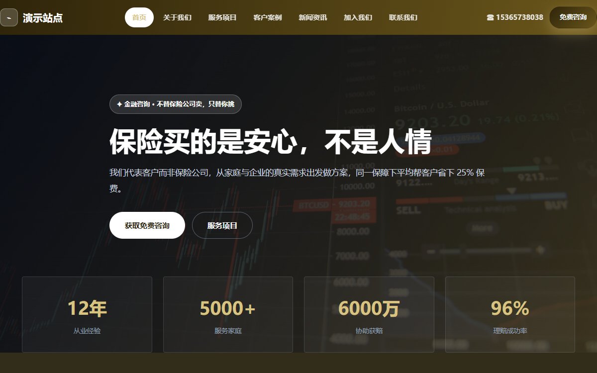 金融咨询·多页·保险经纪·简约墨影版